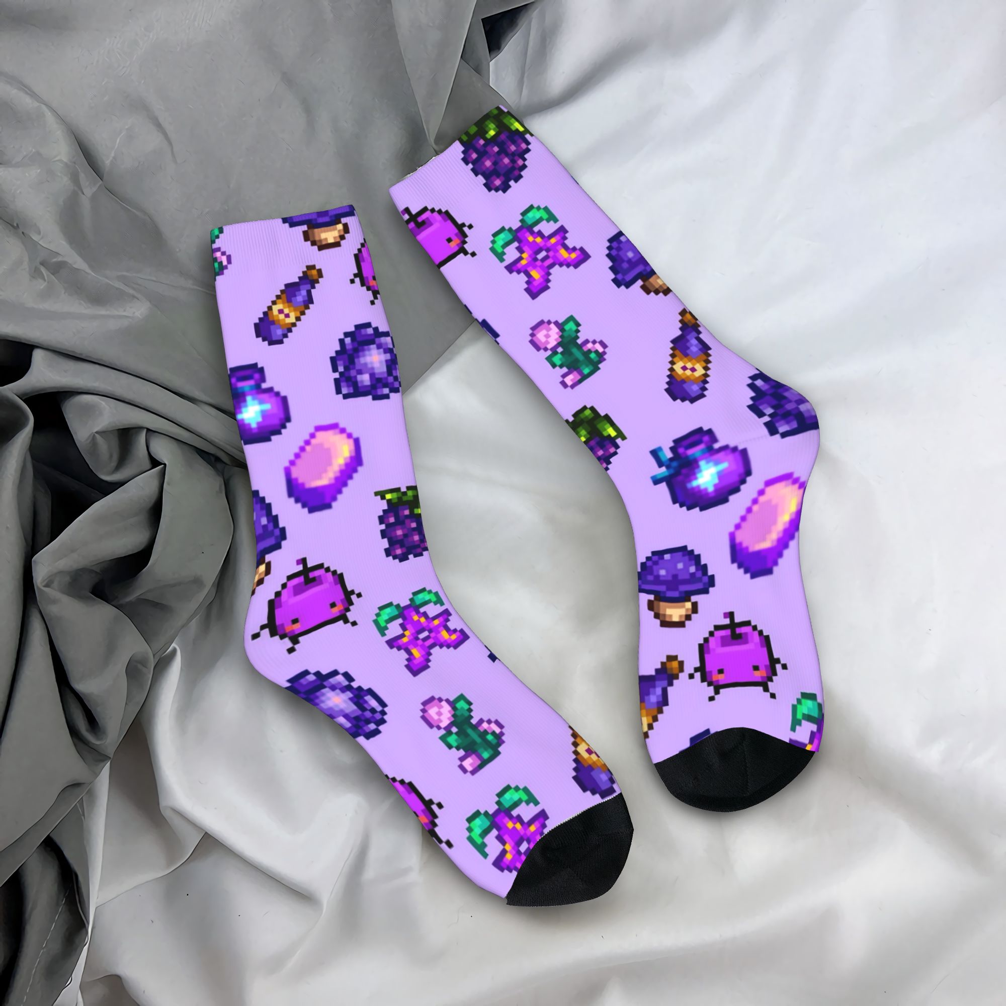 Funny Chicken Leg Socks - スターデューバレー動物チキンストッキング女性男性靴下通気性面白い靴下秋アウトドアスポーツ滑り止めカスタム靴下