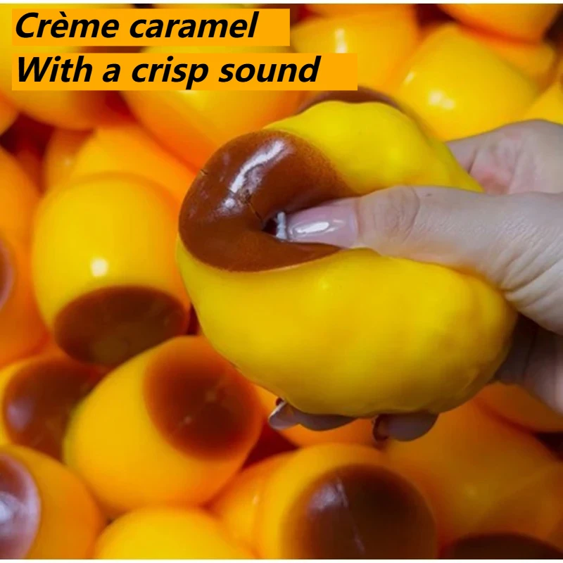 Novelty Gifts - サクサクとした食感のキャラメルプディング、握って遊べるおもちゃ。手作りDIYで、弾力性のない、ストレス解消に役立つプレゼントに最適。