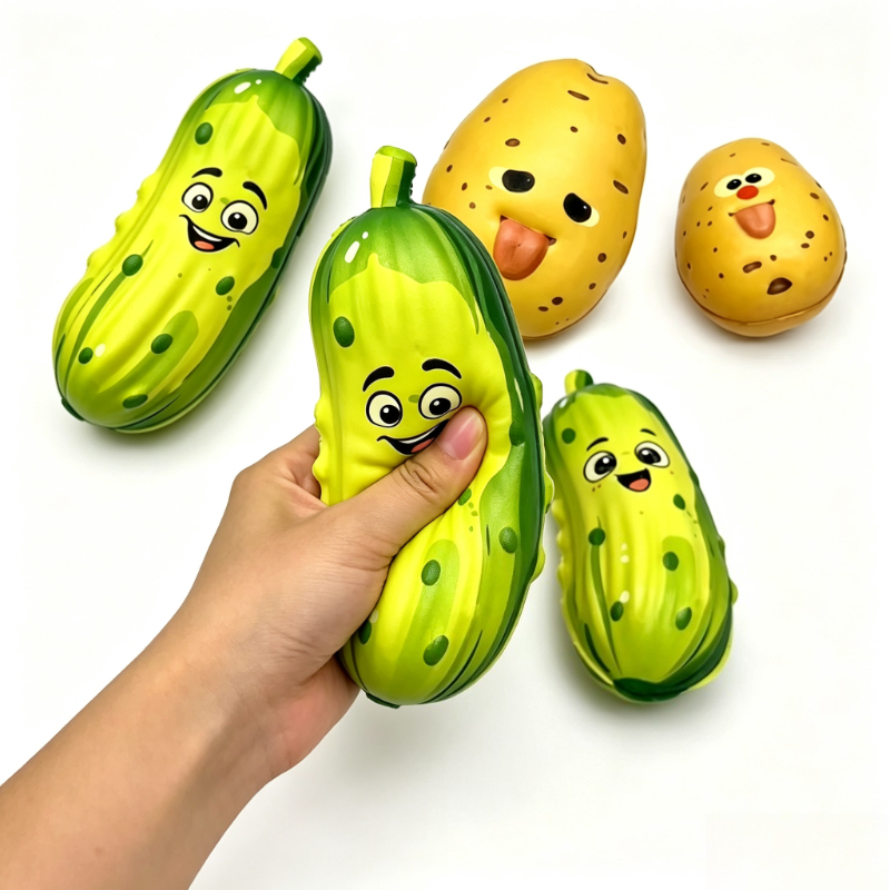 かわいい、リアルなポテトとイチゴの形をした、ゆっくりと膨らむ - Novelty Gifts のレビューと価格