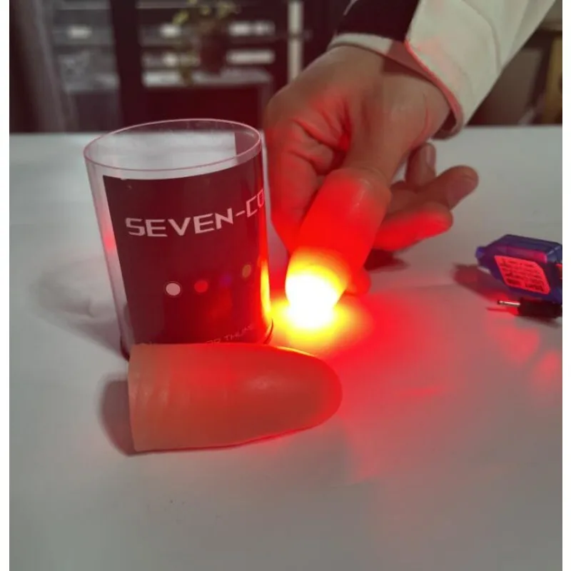 プロのマジックトリック用ライトセット,超軽量,7色,LED, - Thumb Tip Magic Trick Set のレビューと価格