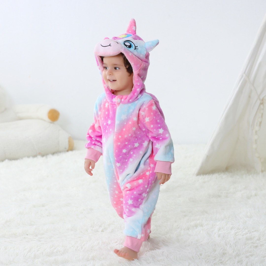 ユニコーンベビージャンプスーツ 帽子付き フランネル幼児ロン - Spiderman Jumpsuit Kids のレビューと価格