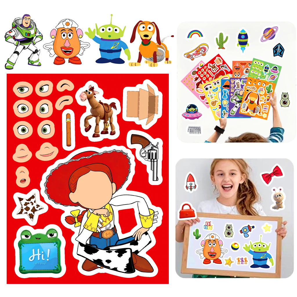8/16シート フェイスメイクアップ 漫画おもちゃ トピック - Novelty Gifts のレビューと価格