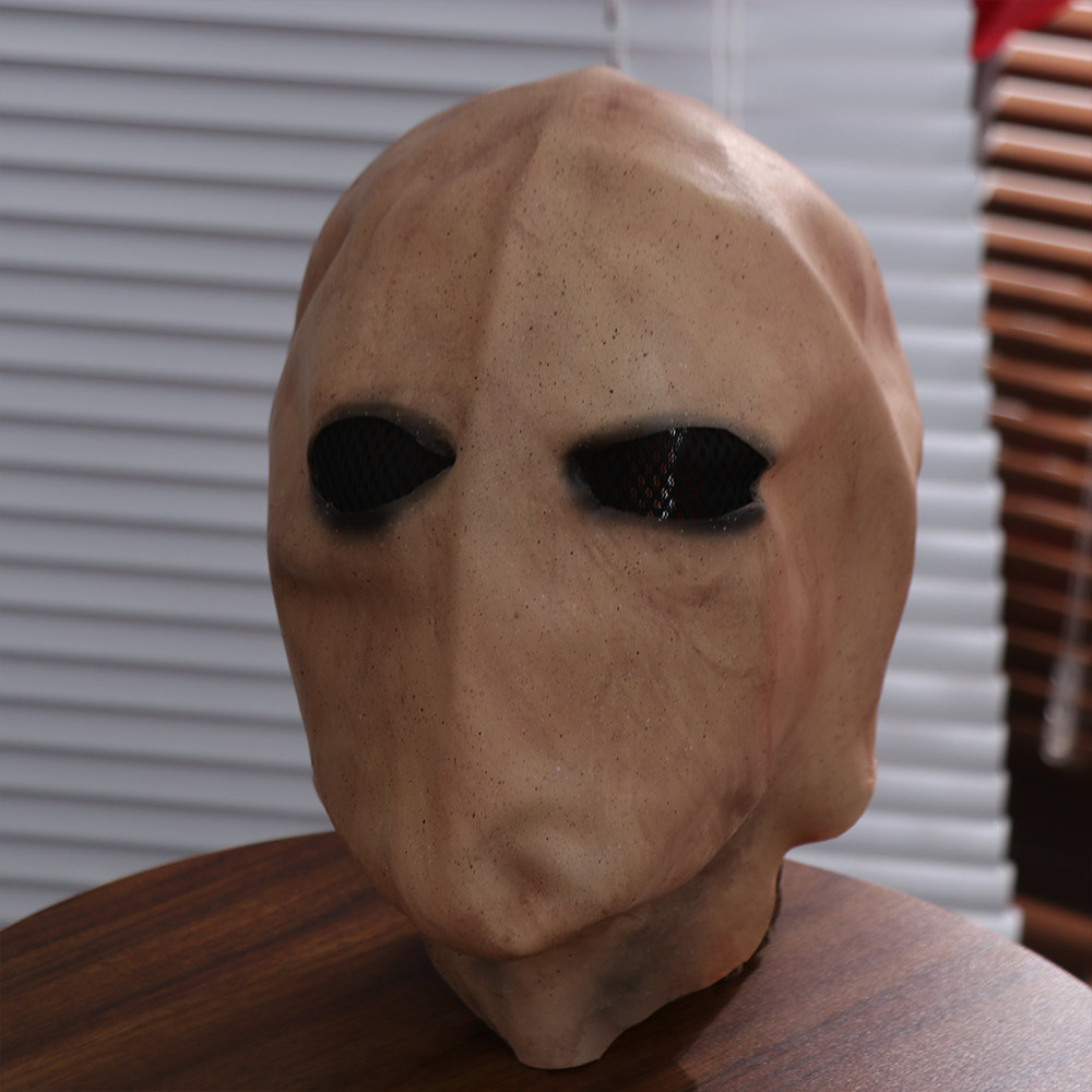 顔のない男のハロウィーン用スレンダーマンマスク。リアルな外星 - Latex Alien Mask Realistic のレビューと価格