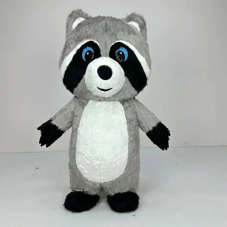 グレーのふわふわ素材で作られた、空気で膨らませるタイプのアラ - Costumes のレビューと価格