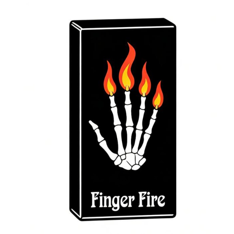 4 ピース/セットフィンガーファイアマジックトリック火が現れ - Thumb Tip Magic Trick Set のレビューと価格
