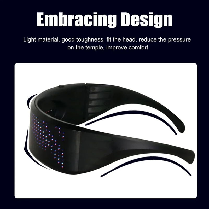 DIY シャイニング電子未来型アイウェア暗闇で光る Blue - Glow In The Dark Party Glasses のレビューと価格